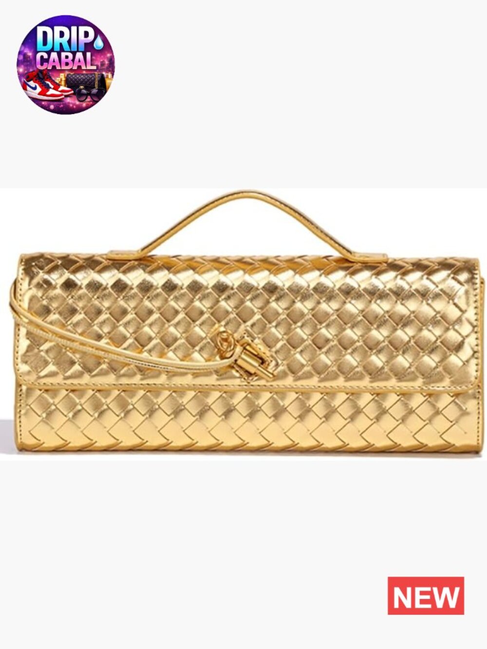 Trendy Woven Evening Clutch Purses Women Underarm Shoulder Handbag Cute